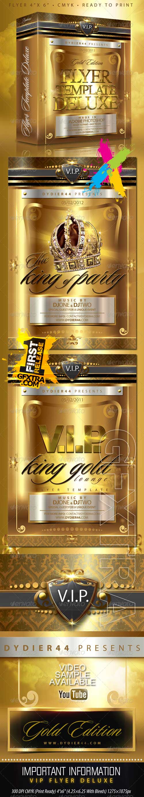 V.I.P Gold Deluxe - Flyer Template