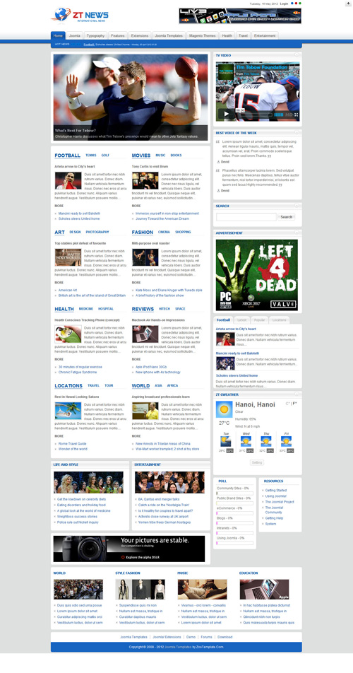 ZooTemplate - News for Joomla 2.5