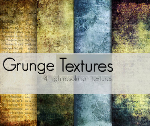 4 High Resolution Grunge Textures