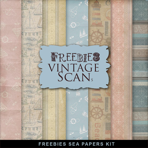 Textures - Old Vintage Backgrounds - Sea Papers For Creative Summer Design