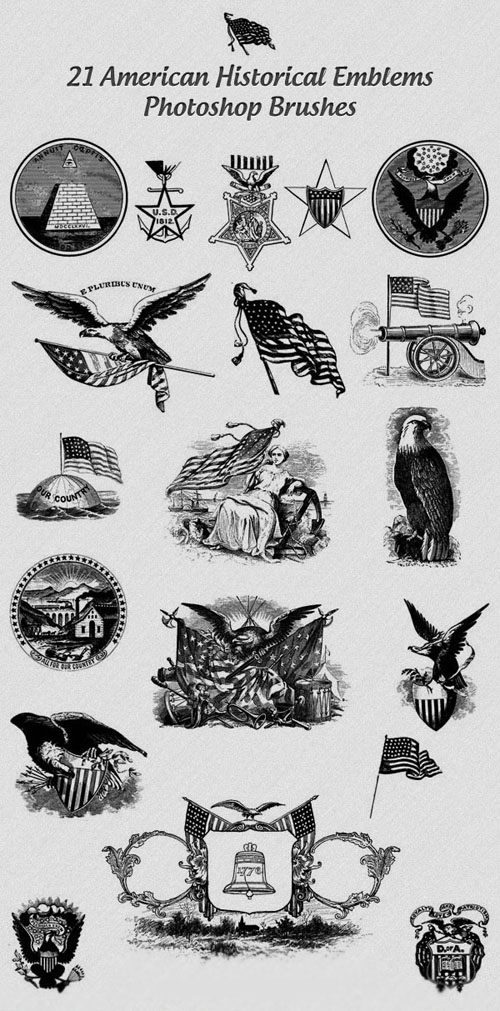 American Emblems Brushes Set