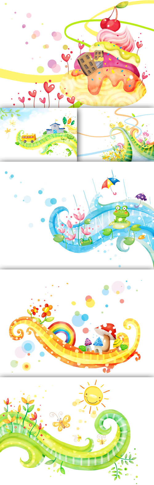 Abstract Spring Psd Backgrounds pack 2