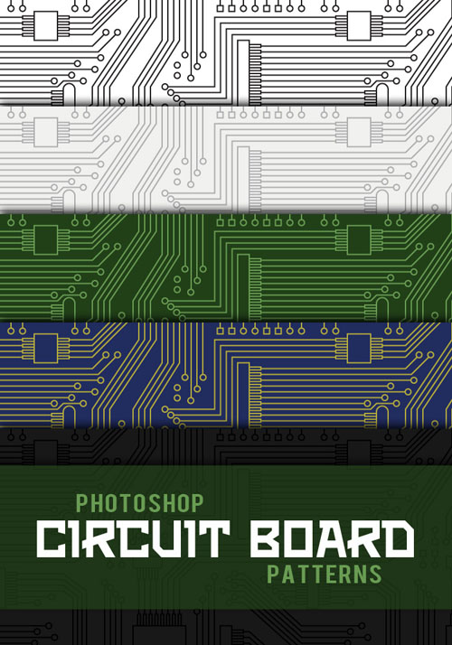 Circuit Board Photoshop Patterns
