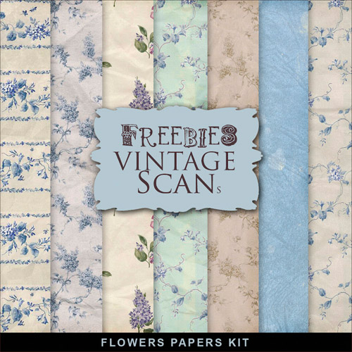 Textures - Old Vintage Backgrounds With Flowers For Creative Design