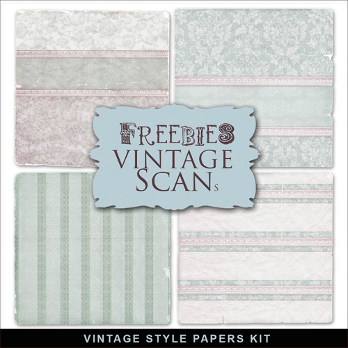 Textures - Old Vintage Backgrounds - Colored Style Papers