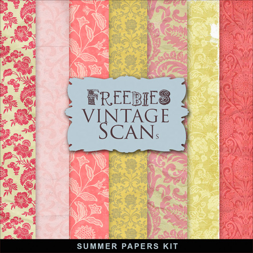 Textures - Old Vintage Backgrounds With Flowers For Creative Design 3