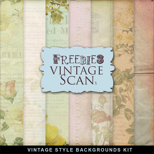 Textures - Old Vintage Backgrounds With Flowers For Creative Design 2
