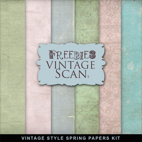 Textures - Old Vintage Style Spring Papers