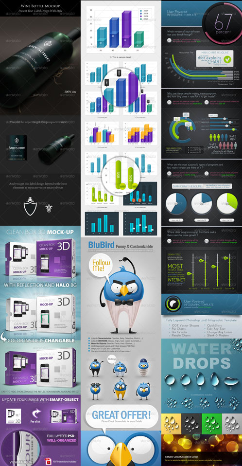 GraphicRiver Collection for Photoshop pack #1