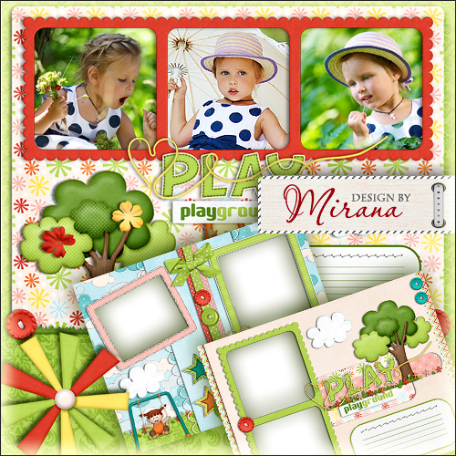 Collection of children's frames for photos - Playground