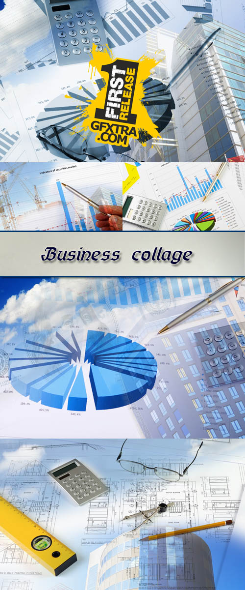 Stock Photo: Business Collage 3
