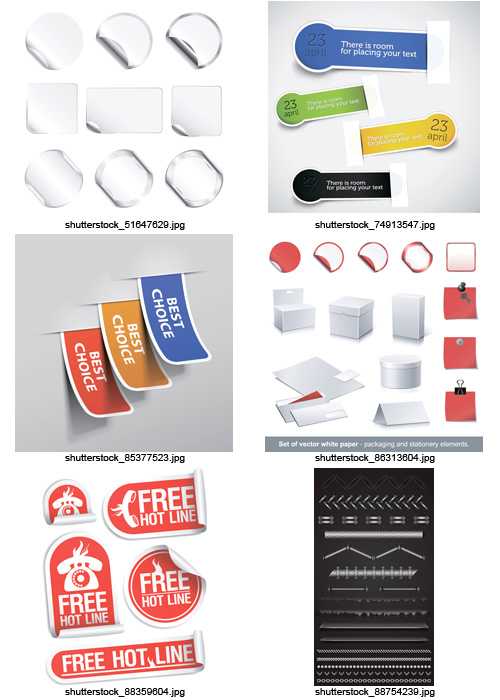 Amazing SS - Paper Design Elements, 25xEPS