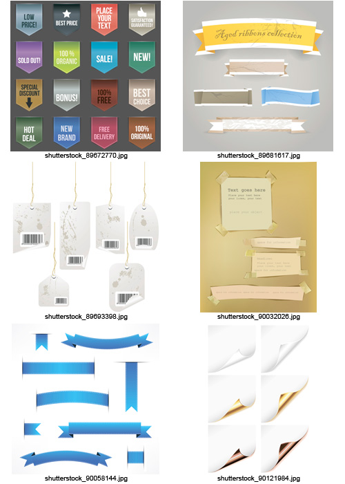 Amazing SS - Paper Design Elements, 25xEPS