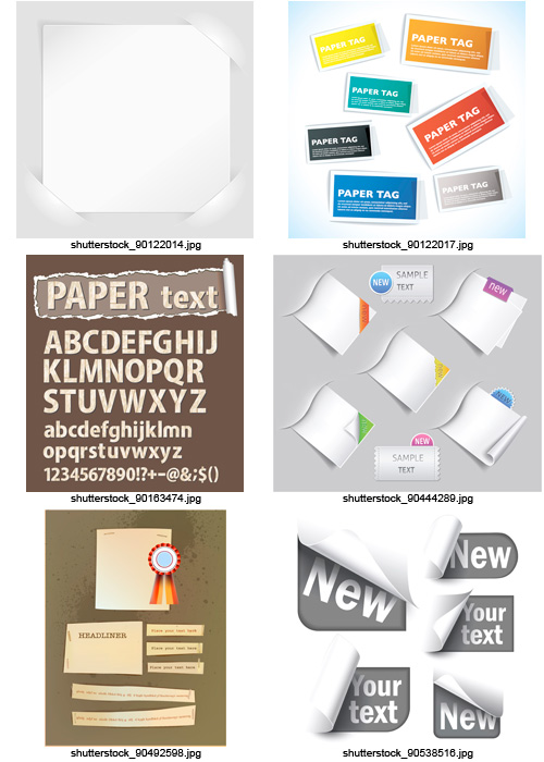 Amazing SS - Paper Design Elements, 25xEPS