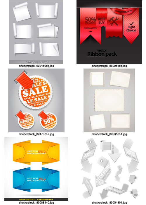 Amazing SS - Paper Design Elements, 25xEPS