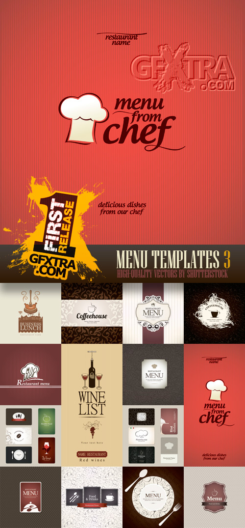 Amazing SS - Menu Templates 3, 25xEPS