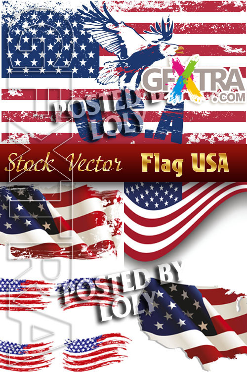 The flag of America - Stock Vector