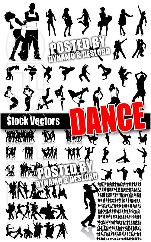 Dance siluetes - Stock Vectors