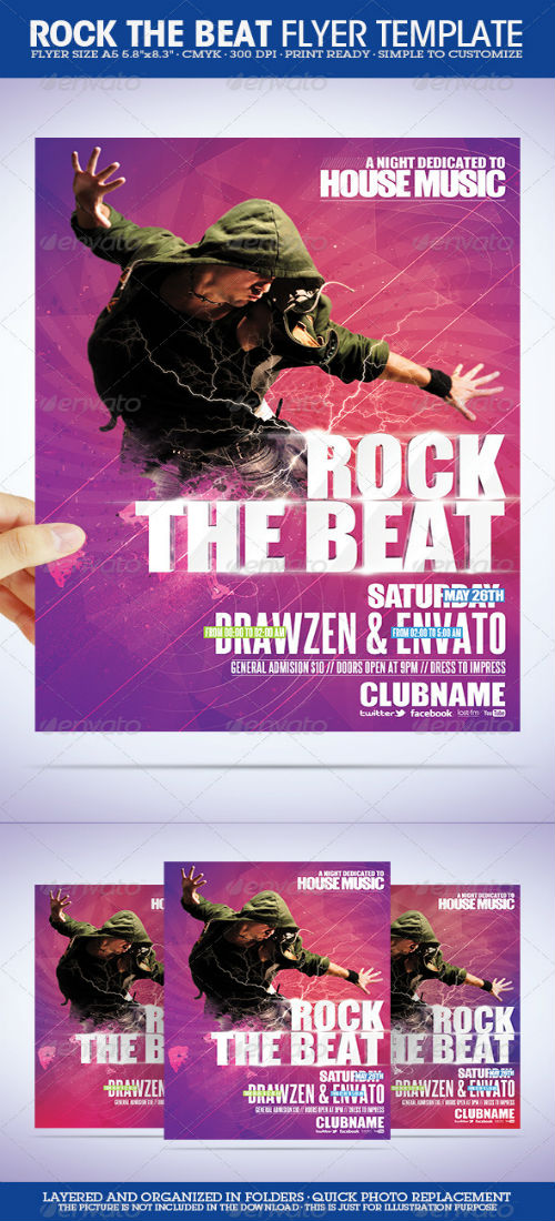 GraphicRiver - Rock The Beat Flyer Template