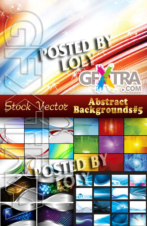 Vector Abstract Backgrounds #5 - Stock Vector
