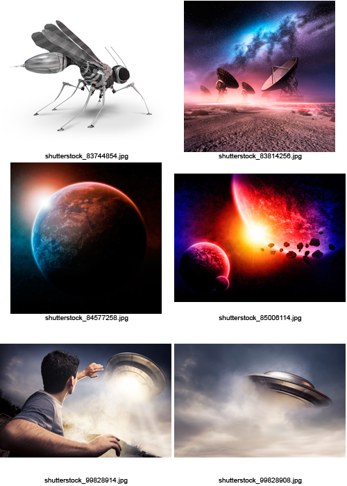 Amazing SS - Space &amp; Robots, 25xJPGs