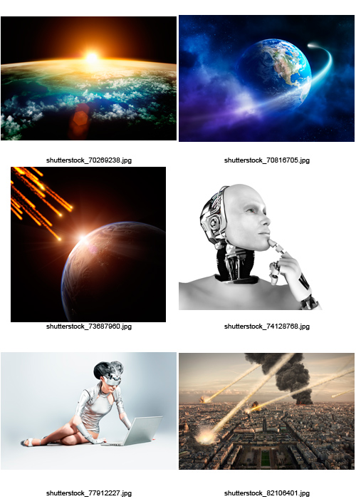 Amazing SS - Space &amp; Robots, 25xJPGs