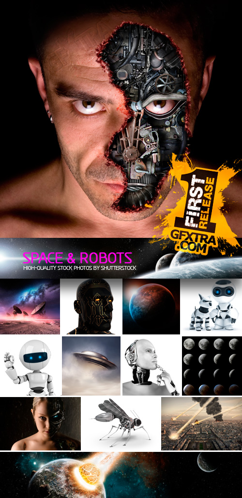 Amazing SS - Space &amp; Robots, 25xJPGs