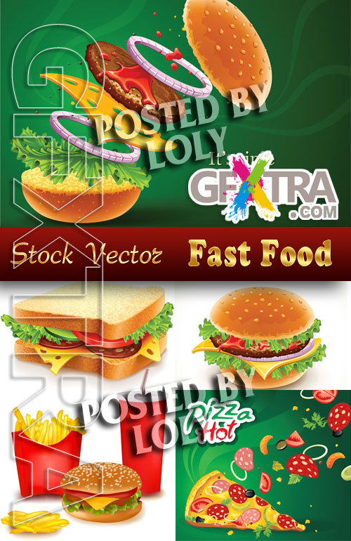 Fast Food - Stock Vector
