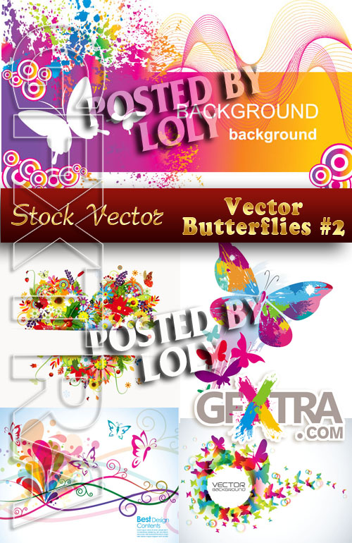 Vector Butterflies #2 - Stock Vector