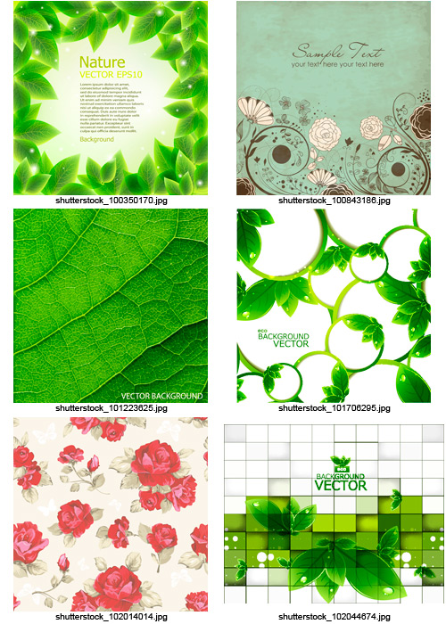 Amazing SS - Eco & Flower Backgrounds, 25xEPS Amazing SS - Eco & Flower Backgrounds, 25xEPS