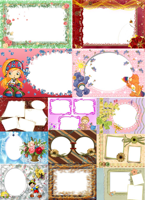 Collection of Spring Photo frames pack 7