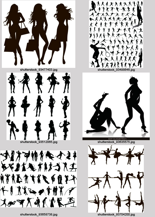 Amazing SS - People Silhouettes, 25xEPS