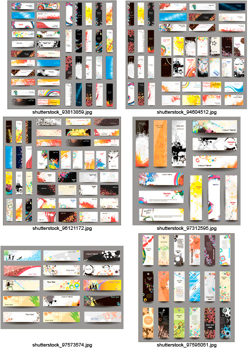 Amazing SS - Banners Collection 3, 25xEPS