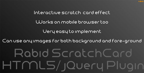 CodeCanyon - Rabid ScratchCard Effect - RIP