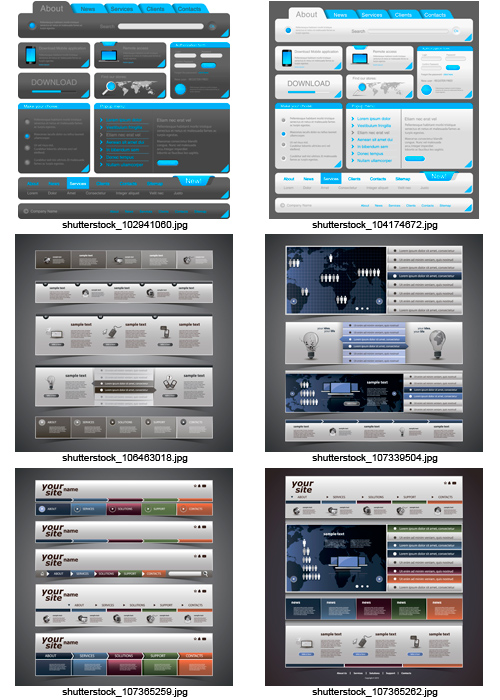 Amazing SS - Website Elements 2, 25xEPS