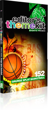 Editor's Themekit 152: Grunge Splat Basketbal