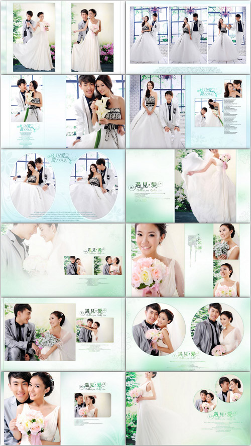 2011 youth dance series - met the love of cross-page wedding template