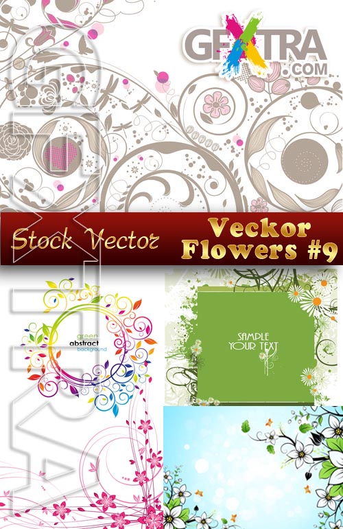 Vector Flowers #9 - Stock Vector
