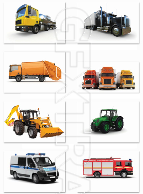 Truck on a white background, 20xJPEG