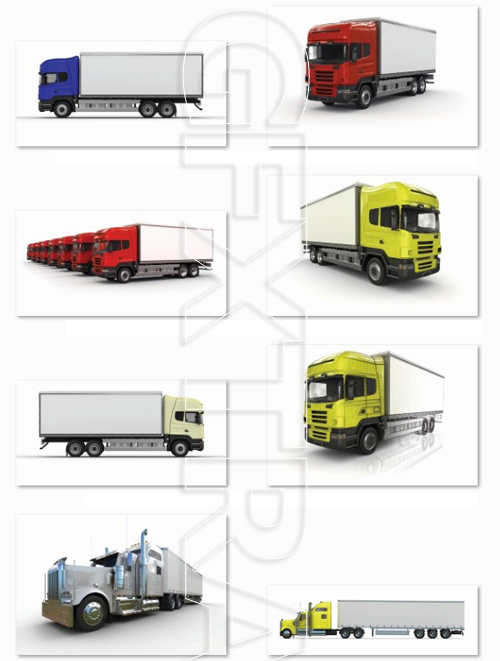 Truck on a white background, 20xJPEG