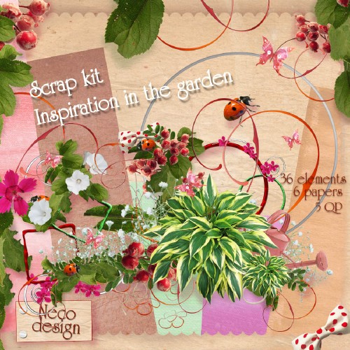 Scrap kit - Inspiration in the garden