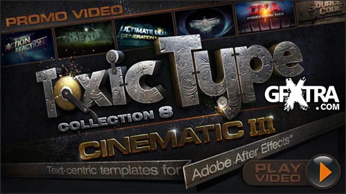 Toxic Type: Collection 8 - Cinematic III (for After Effects)