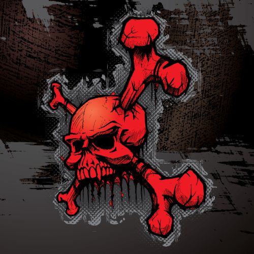 T-Shirt Skull Designs VI, 13xEPS T-Shirt Skull Designs VI, 13xEPS