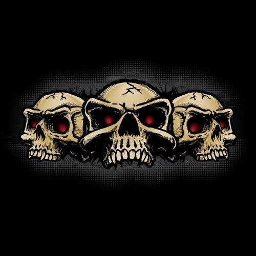 T-Shirt Skull Designs VI, 13xEPS T-Shirt Skull Designs VI, 13xEPS