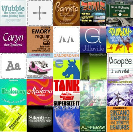 Typodermic 111 Fonts by Ray Larabie