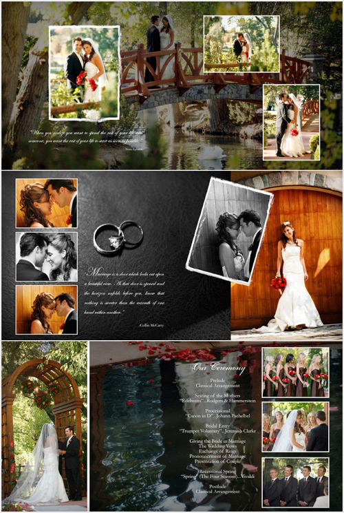Template Wedding photobook PSD