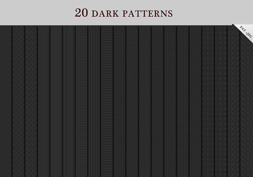 20 Dark Patterns for Photoshop 20 Dark Patterns for Photoshop