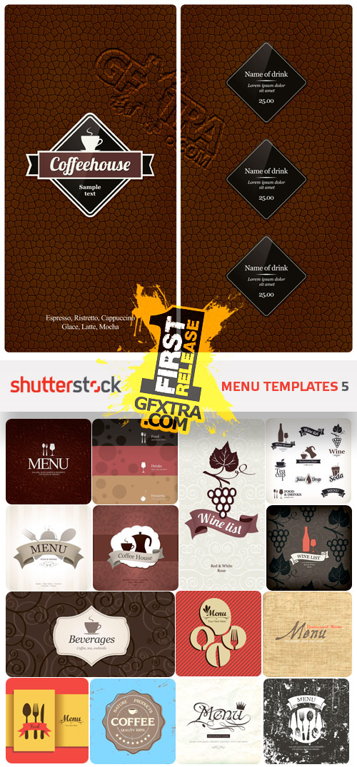 Amazing SS - Menu Templates 5, 25xEPS