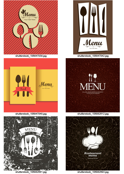 Amazing SS - Menu Templates 5, 25xEPS