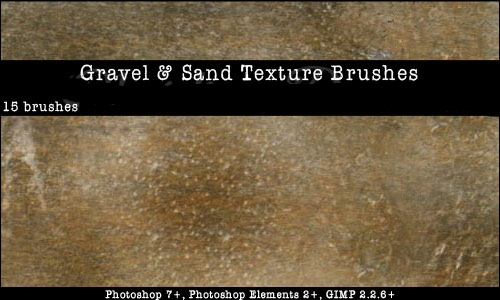 Gravel Rock and Sand Brushes Set